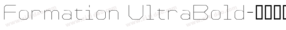 Formation UltraBold字体转换